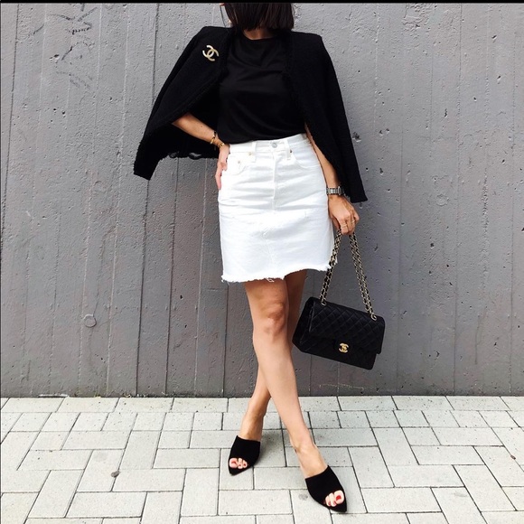 Levi's Pants - New LEVI'S High Rise Deconstructed mini Skirt